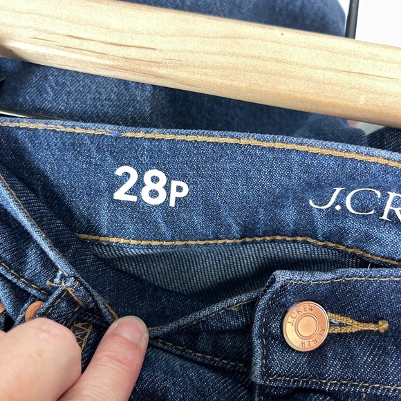 SOLD J. Crew Petite Wide Leg Denim Trouser Jean BP481 28P 28 High Rise y2k - Picture 11 of 15